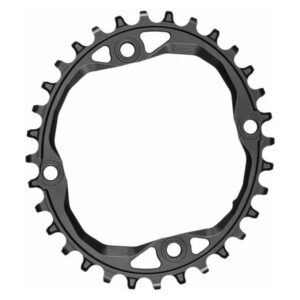 Absolute Black Oval BCD 104 para Shimano 12 v