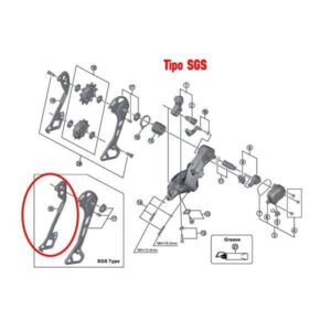 Shimano Portapoleas Interior M8000