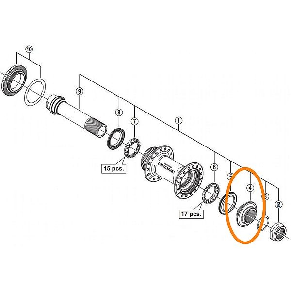 erp_trigger Shimano Cono Derecho HB-M618
