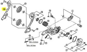 Shimano Portapoleas Interior XT RD-M780-786