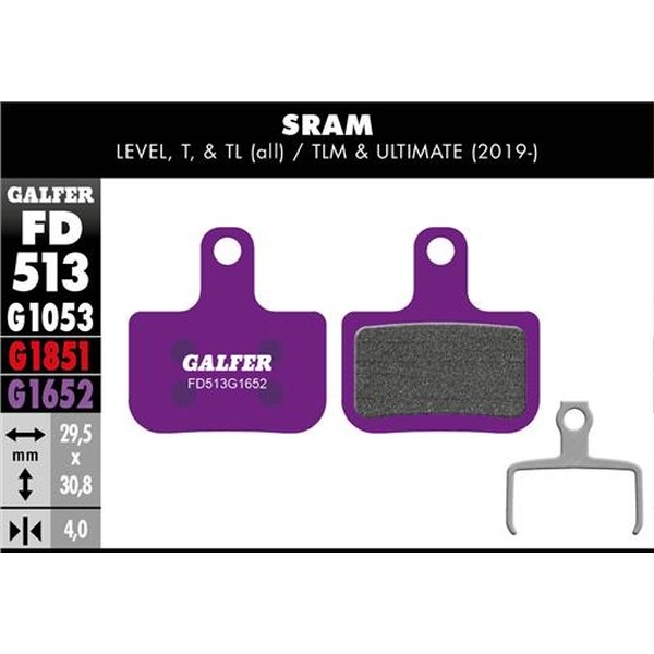 Galfer Pastillas E-Bike Sram Level/Level T/Level TL/Level TLM/Level Ultimate