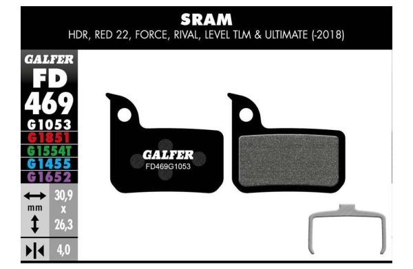 erp_trigger Galfer Pastillas SRAM Red 22/Force/Rival/Level TLM y Level Ultimate