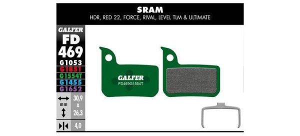 erp_trigger Galfer Pastillas SRAM Red 22/Force/Rival/Level TLM y Level Ultimate