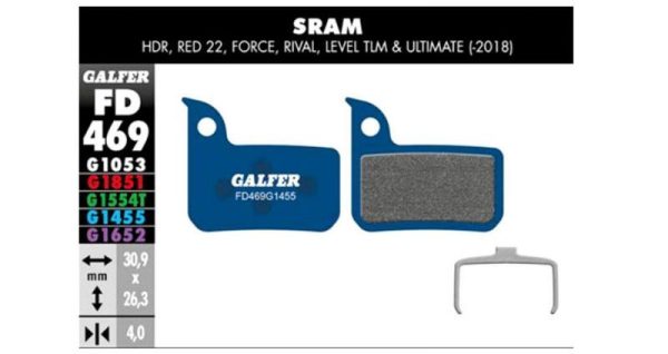 erp_trigger Galfer Pastillas SRAM Red 22/Force/Rival/Level TLM y Level Ultimate
