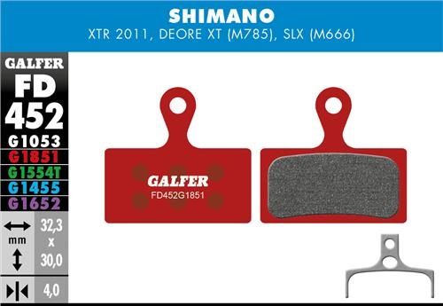 erp_trigger Galfer Pastillas Shimano XTR M985, XT M785, SLX M666