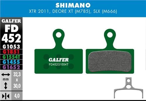 erp_trigger Galfer Pastillas Shimano XTR M985, XT M785, SLX M666