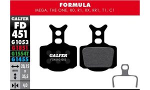 Galfer Pastillas Mega The One, R0, R1, RX, RR1, T1, C1, Cura
