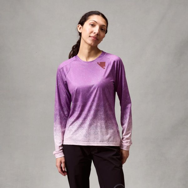erp_trigger Endura Camiseta Manga Larga Singletrack Estampada Mujer