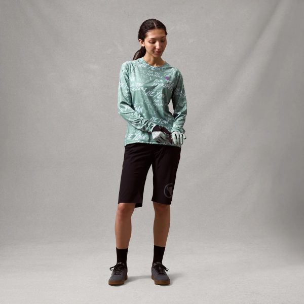 erp_trigger Endura Camiseta Manga Larga Singletrack Estampada Mujer